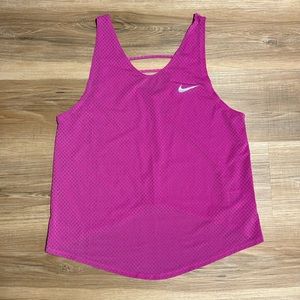 NIKE Breath Pink RUNNING TANK TOP Mesh Dri-Fit Womens Medium